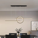Axyaa Led Dining Room Pendant Lights Circle Chandeliers for Kitchen and Bar