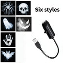 Axyaa Halloween LED Projector Light Ghost Skull Night Light
