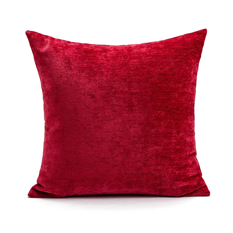 Christmas Chenille Plush Tufted Heart Tree Sugar Beige Cushion Cover for Home Decoration