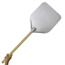 Axya Aluminum Pizza Peel with Non Slip Wooden Handle and Cheese Cutter