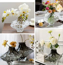 Axyaa Frosting Glass Vase: Nordic Minimalist Style Home Decor for Flowers, Modern Living Room Accent