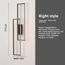 Axyaa Nordic Iron LED Wall Lamp for Home Bedroom Interior Lighting
