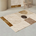 Axyaa Soft French Line Carpets for Modern Living Room Wabi Sabi Style Rug