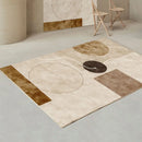 Axyaa Soft French Line Carpets for Modern Living Room Wabi Sabi Style Rug