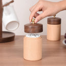 Axyaa Solid Wood Toothpick & Cotton Swab Box: High-End & Convenient Storage