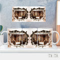 Axyaa Bookshelf Ceramic Mug Cup Collection - 7 Creative Designs