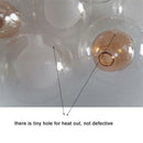 Axyaa 1/4/8pcs Pack 1cm Opening Globe G4 Glass Shade Replacement - D8cm D10cm 11mm Fitter Glass Lampshade Cover