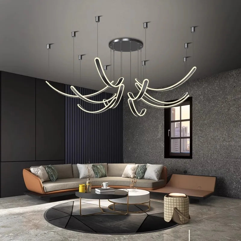 Modern Pendant Lights for Dining Room - Axyaa Ceiling Chandeliers LED Indoor Lighting