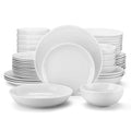 Axyaa Amelia Porcelain Plates Set for 12/24, Service for 12/24 Person