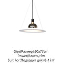 Axyaa LED Saucer Ceiling Chandelier - Modern Artistic Design for Dining and Bedroom Lighting