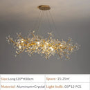 Axyaa Luxe Branch Crystal Glass Chandeliers for Living & Dining Rooms