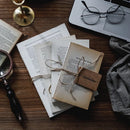 Axya Hemp Rope Book Bundle with Yellow Paper for Home Decor