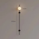Axyaa Glass Wall Lamp - Nordic Modern Design, Minimalist Style for Bedroom and Living Room