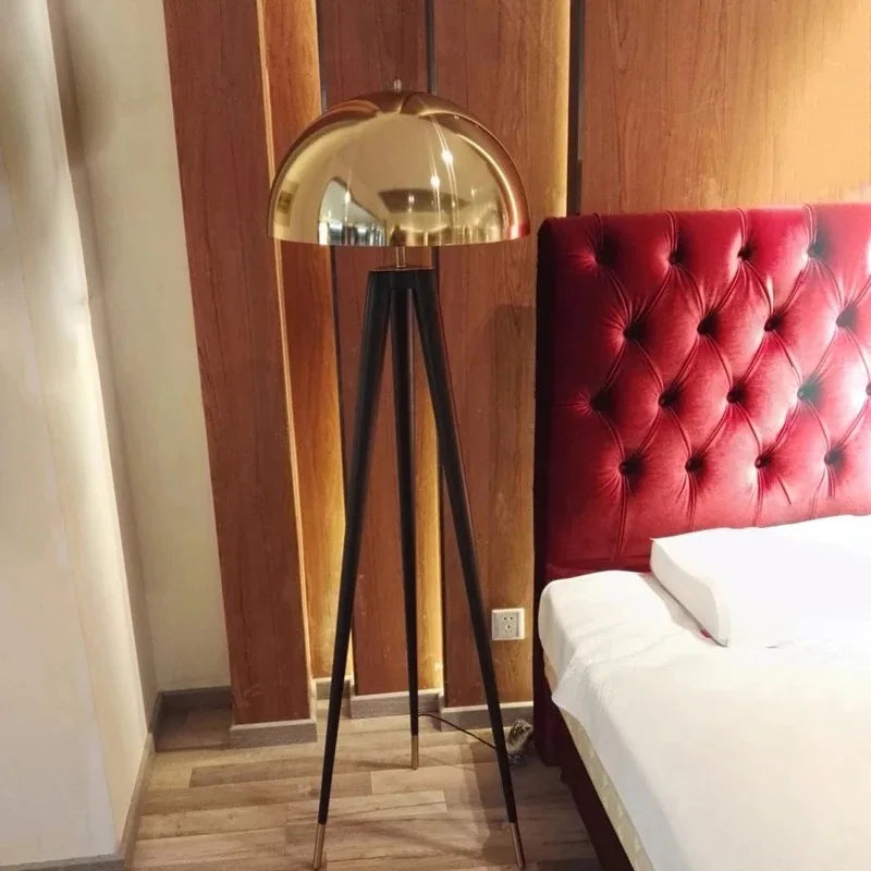 Axyaa Nordic Luxury Mushroom Head Floor Lamp for Hotel Model Room Bed Desk