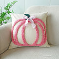 Axyaa Halloween Pumpkin Embroidered Cushion Cover 45x45cm Bow Decoration