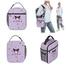 Axyaa Kuromi Insulated Lunch Bag: Cute Portable Thermal Cooler for Picnic and Food