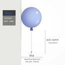Axyaa Colorful Balloon Memory Wall Light Pull Switch Chandelier with E27 Bulbs