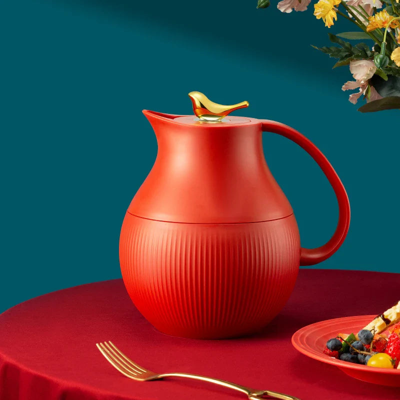 Axya Retro Insulated Vacuum Flask Kettle Portable Thermal Tea Pot Bottle
