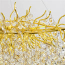 Axyaa Crystal Chandelier Set for Living & Dining Rooms with Grand Staircase Accents