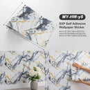 Axyaa Meteorite Stone Sxp Self-Adhesive Marble Wall Sticker - Thickened Indoor Roll