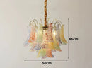 Axyaa Colorful Glass Ceiling Chandelier for Kitchen Dining Living Room