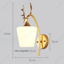 Axyaa Deer Head LED Wall Light for Home Decor