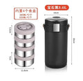 Axyaa Stainless Steel Insulated Lunch Box Barrel, Multi-Layer Partition, Large Capacity