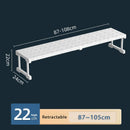 Axyaa Closet Stackable Tension Shelf Organizer Kitchen Cabinet Wardrobe Rack