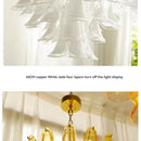 Axyaa Cloud Glass French Retro Chandelier for Elegant Spaces