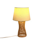 Axyaa Modern Rattan Weave LED Desk Lamp for Living Room Bedroom Study