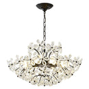 Axyaa Crystal Petal Chandelier Pendant Light - Luxury Hanging Lamp