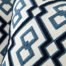 Axyaa Geometric Floral Embroidered Cushion Cover 45x45cm