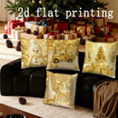 Axyaa Christmas Pattern Cushion Cover for Sofa Bedroom Car, Decorative and Festive