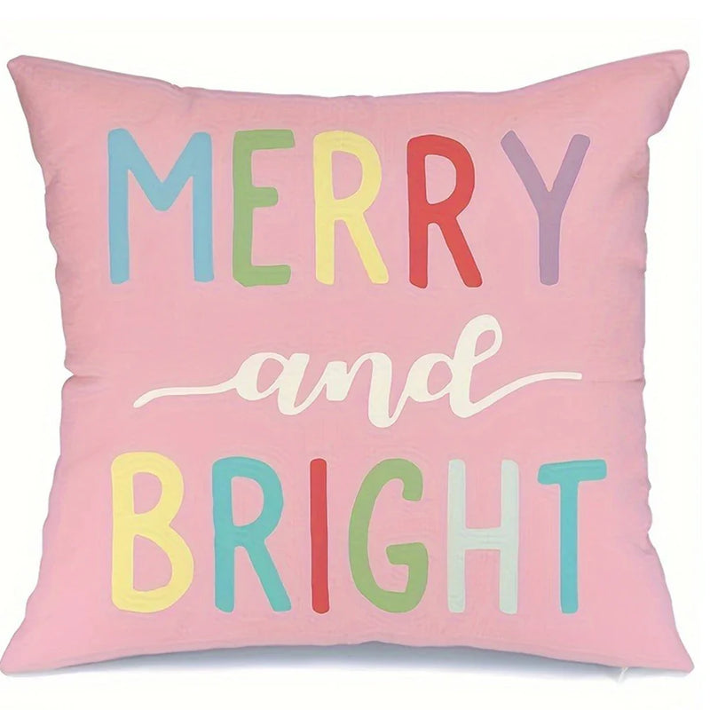 Axyaa Christmas Pillowcase - Festive Home Decor & Sofa Cushion Cover