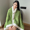 Axyaa Thermal Shawl Blanket: Thick Coral Fleece, Multi-functional, Cozy Lamb Fleece Blanket