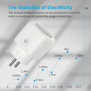 Axyaa WiFi Smart Plug 16A with Power Monitoring Outlet for Alexa Google Home