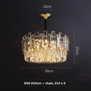 Axyaa Modern Luxury Crystal Chandelier LED Pendant Light