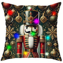 Nutcracker Princess LED Pillowcase - Festive Christmas Home Decor by Axyaa