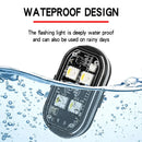 Axyaa Wireless LED Strobe Lights: Rechargeable Car Decor Anti-Collision Warning Light