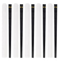 Axyaa Portable Alloy Chopsticks Set Non Slip Dishwasher Safe Sushi Sticks