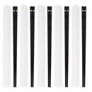 Axyaa Portable Alloy Chopsticks Set Non Slip Dishwasher Safe Sushi Sticks