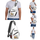 Axyaa Cartoon Dog Sling Bag - Crossbody Shoulder Backpack for Hiking and Travel
