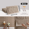 Axyaa 3D Stereo Rock Brick Wall Stickers | Self-Adhesive Slate Tiles | Indoor/Outdoor Décor