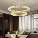 Axyaa Luxury Crystal Chandelier Pendant Light for Living Room and Bedroom