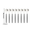 Axyaa Black & Gold Coffee Tableware Set - 32-Piece Cutlery Set