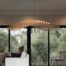 Axyaa Wabi Sabi Wood Fish Bone Pendant Chandelier Lighting for Home Decor