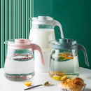 Axyaa Glass Kettle: High Temp Resistance Water Bottle, Transparent Teapot, Coffee Jug