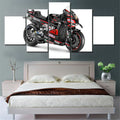 Axyaa Sports Bikes Canvas Wall Art Poster Set for Home Decor