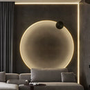 Axyaa Brass Ring LED Wall Sconce for Home Art Deco Lighting in Various Rooms