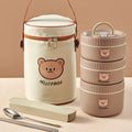 Axyaa Stainless Steel Thermal Lunch Box: Insulated, Leak Proof, Microwave Safe, Portable Bento Box